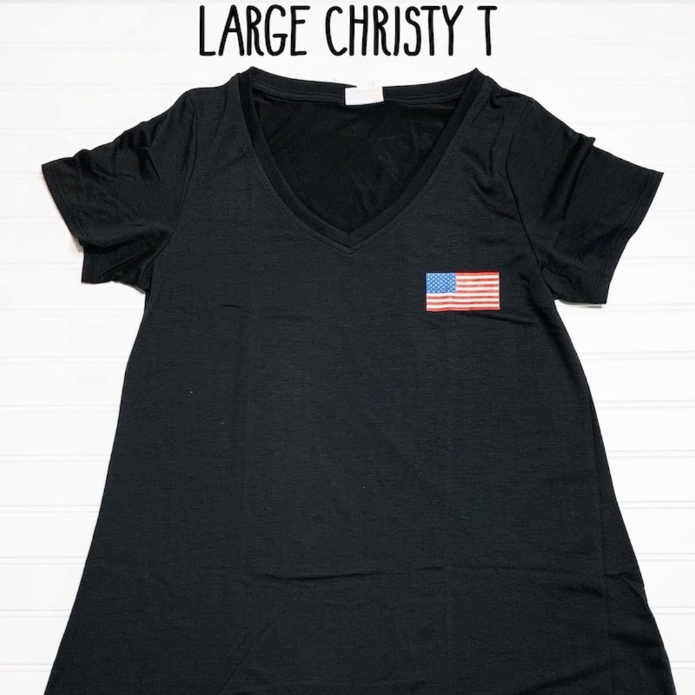 Lularoe American flag christy t